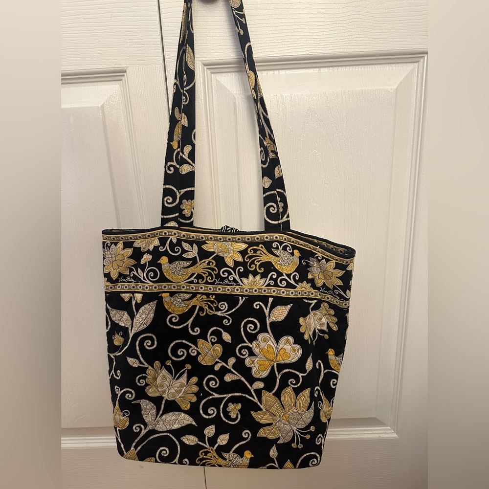 Black and Gold Vera Bradley Tote Bag